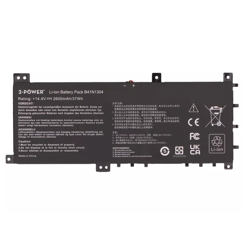 Batería principal 2-Power para Asus S451LA V451LA - 2600 mAh