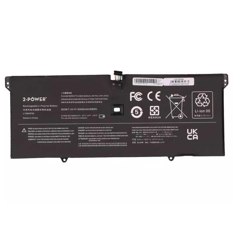 Batería principal 2-Power para Lenovo Yoga 920-13IKB - 69 Wh