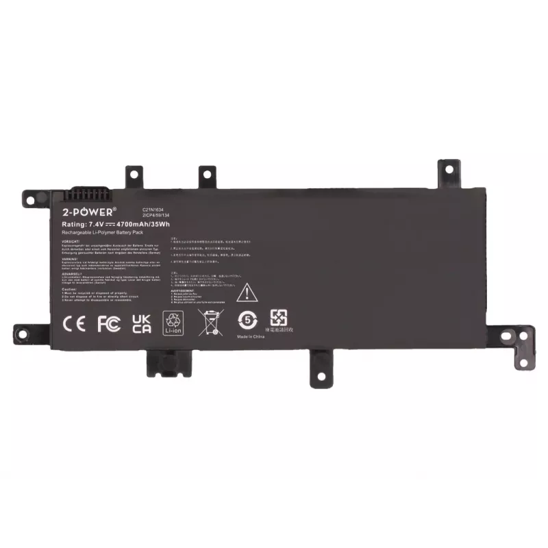 Batería principal 2-Power para ASUS VivoBook R542U - 5000 mAh