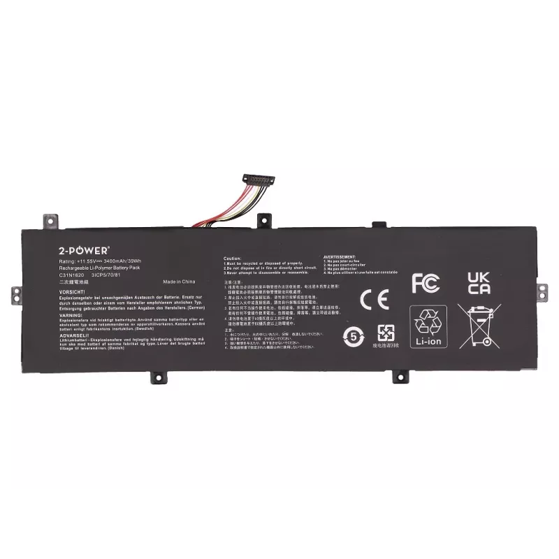 Batería principal 2-Power para Asus ZenBook UX430 Serie - 3400 mAh