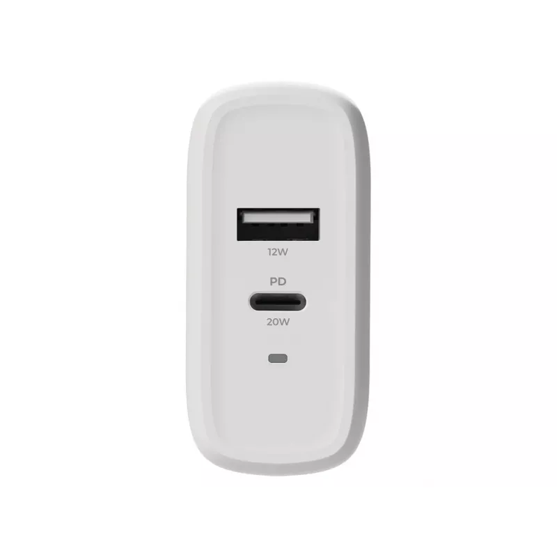 Cargador de pared 2-POWER PD 20W USB-C y 12W USB-A