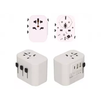 2-Power Fuente de alimentación - 15 W - 3 A - 3 conectores de salida (2 x USB, 24 Pin USB-C)