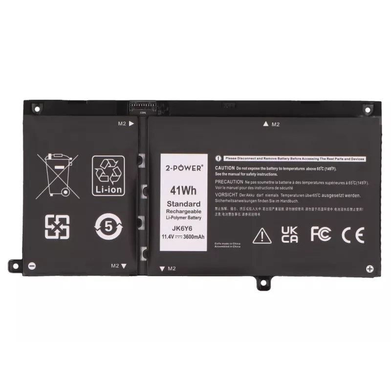 2-Power Batería principal para Dell Vostro 5502 - 11,4 V 3600 mAh