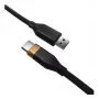 2-POWER Cable USB-A a USB-C 2m 60W de carga y datos - Negro