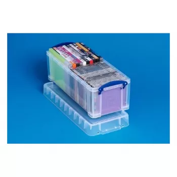 Really Useful Box 6,5 litros caja de almacenamiento CD/DVD - capacidad para 36 CDs o 20 DVDs - Transparente