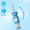 Brush Baby Cepillo de dientes sónico Wild Ones para niños 0-10 años, diseño elefante, gris/blanco