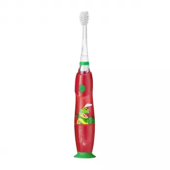 BRUSH BABY Cepillo de dientes eléctrico sónico Kidz Sonic para niños 3+ años - Diseño dinosaurio
