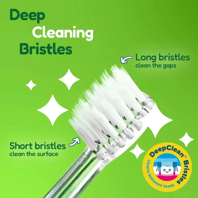 BRUSH BABY Cepillo de dientes eléctrico sónico Kidz Sonic para niños 3+ años - Diseño dinosaurio
