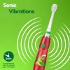 BRUSH BABY Cepillo de dientes eléctrico sónico Kidz Sonic para niños 3+ años - Diseño dinosaurio