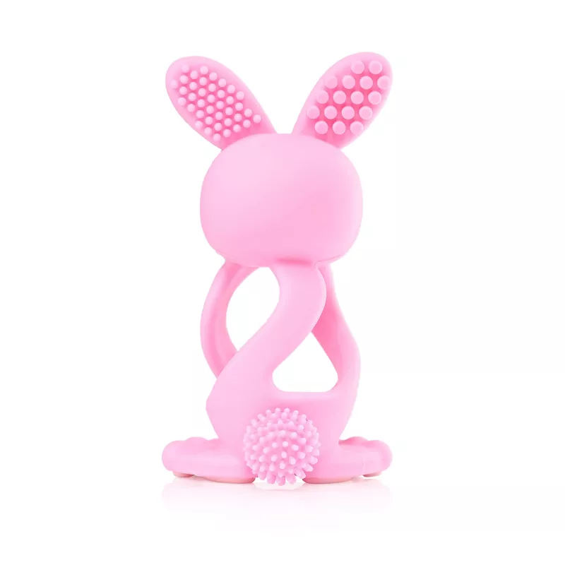 Brush Baby Mordedor Bobbie Bunny - Rojo rosado