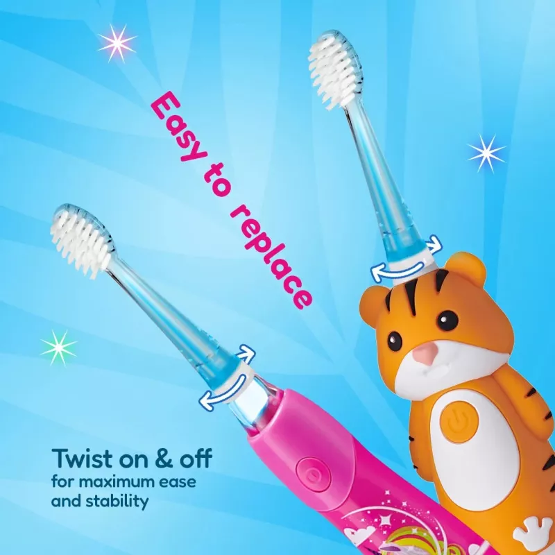 Brush-Baby Cabezales de recambio Kidz Sonic 6+ pack de 4