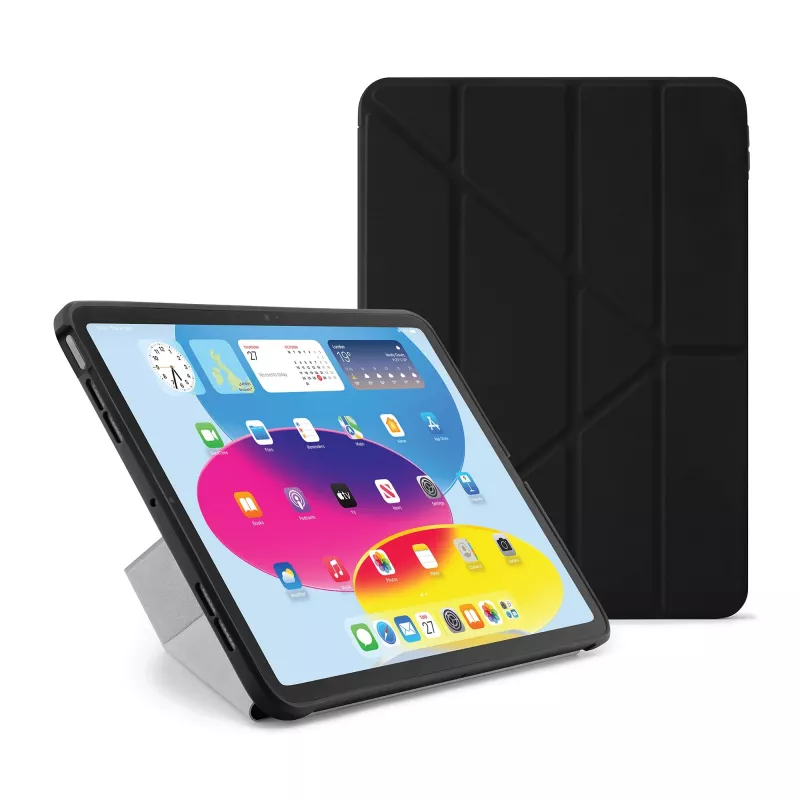 Pipetto Origami No1 Funda original para iPad 11 (A16) / iPad 10,9 (10.ª gen.), Negro