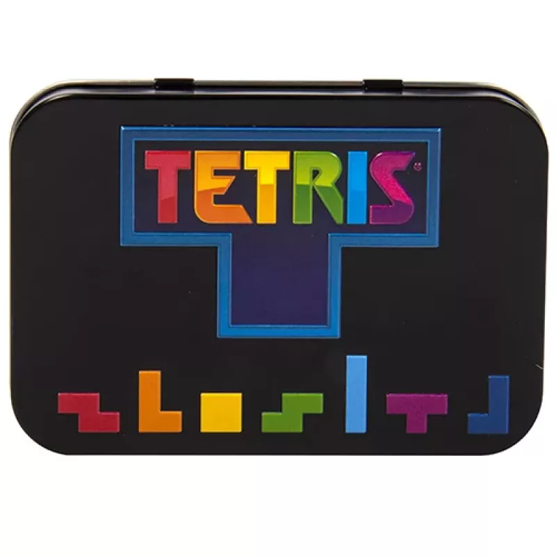 FIZZ CREATIONS Tetris Consola portátil retro arcade, color, carcasa de metal