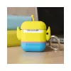 ThumbsUp! PowerSquad Funda 3D de silicona para AirPods, Alien, azul/blanco/amarillo