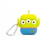 ThumbsUp! PowerSquad Funda 3D de silicona para AirPods, Alien, azul/blanco/amarillo