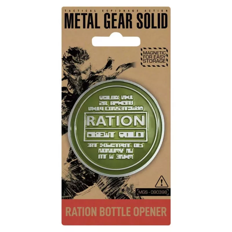 Fanattik abrebotellas magnético para nevera Metal Gear Ration