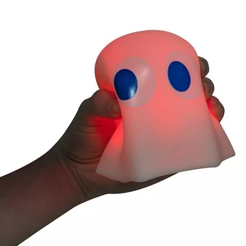 FIZZ CREATIONS Pac-Man Ghost luz LED de ambiente - cambia de color, reactiva al sonido, alimentación USB/pilas