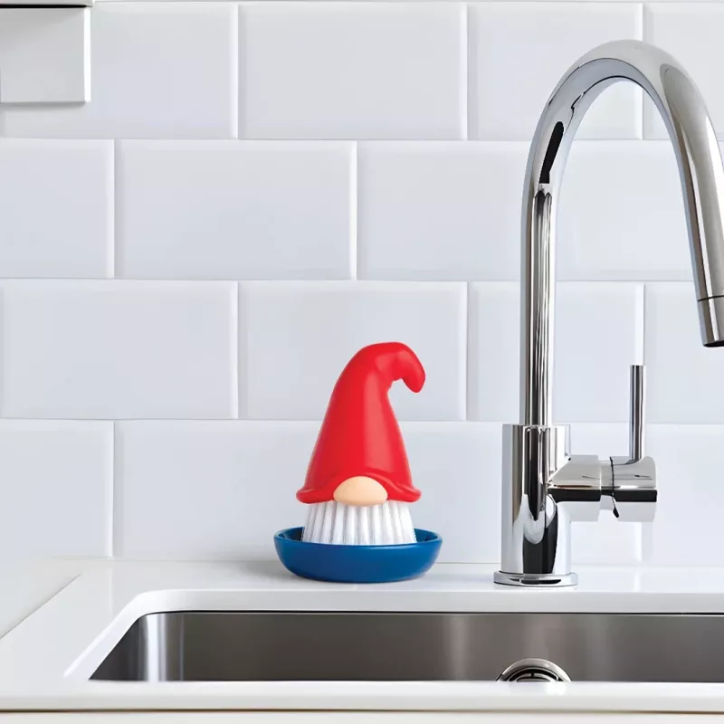 OTOTO Beardy Dish Brush – cepillo de cocina original con orificio para colgar integrado