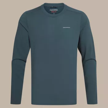 Craghoppers NosiLife Abel LS camiseta - Blue Stone (M)