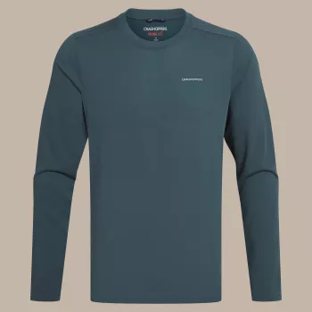 Craghoppers NosiLife Abel LS camiseta - Blue Stone (M)