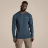Craghoppers NosiLife Abel LS camiseta - Blue Stone (M)