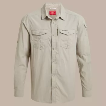 Craghoppers NosiLife Adventure LS Shirt III - Parchment talla L
