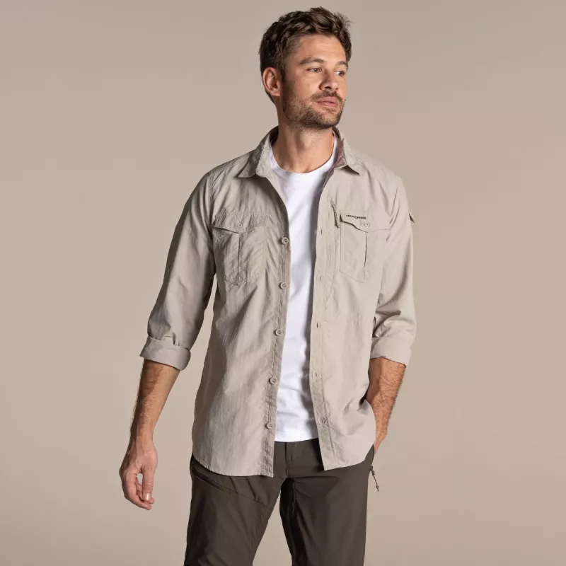 Craghoppers NosiLife Adventure LS Shirt III - Parchment XL