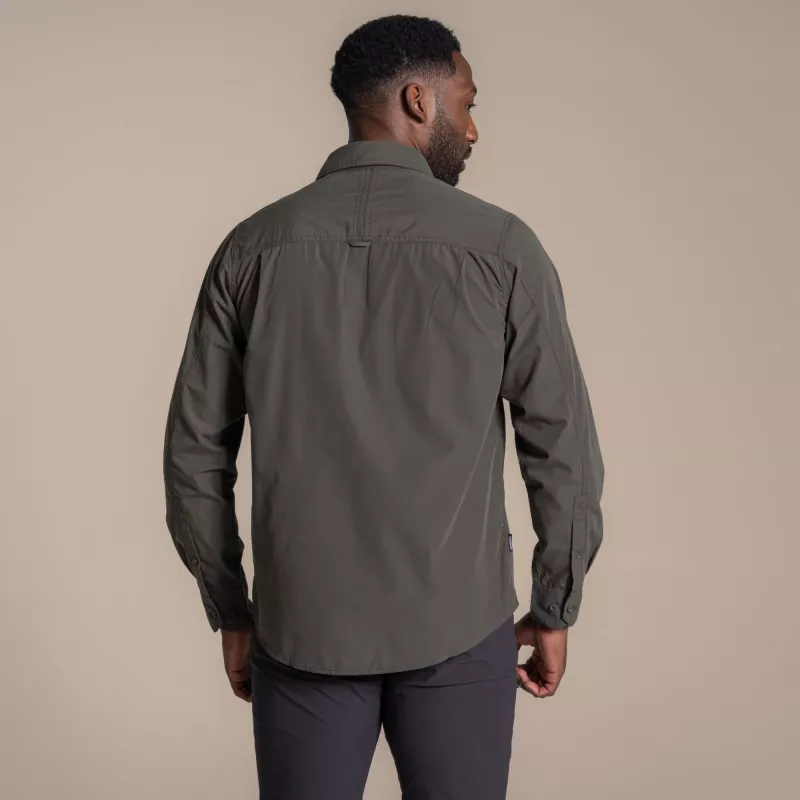 Craghoppers Kiwi II camisa de manga larga - Cedar talla L