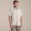 Craghoppers Kiwi II camisa de manga corta - Oatmeal, talla M