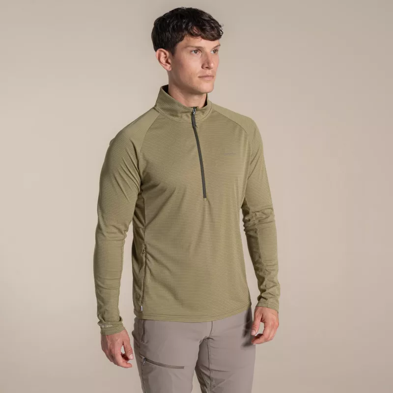 Craghoppers NosiLife SolarShield+ camiseta de media cremallera - Cardamon, talla M