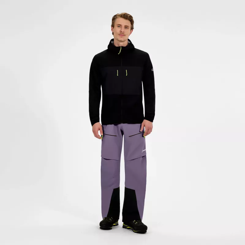 Berghaus Extrem Vanguard GTX Pant Pantalón hardshell impermeable para hombre – Purple Planet, Talla L
