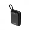 Canyon OnPower 104 10000 mAh Batería externa con cable USB-C y Lightning negro