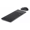 Dell Pro 7 Conjunto de teclado y ratón compacto recargable - KM746 - Estonio (QWERTY) - Gris titanio