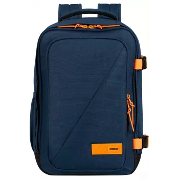 Mochila de cabina American Tourister Take2Cabin S Dark Navy/Radiant Orange