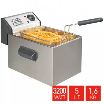 FRITEL Freidora profesional 5L 3200W gris