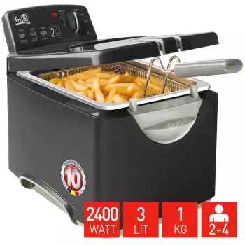 FRITEL Freidora Turbo SF 3 litros acero inoxidable