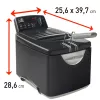 FRITEL Freidora Turbo SF 3 litros acero inoxidable