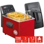 FRITEL TURBO SF Freidora 3L 2200W negro/rojo/gris