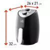FRITEL Starter My SnackTastic 4202 Freidora de aire 1kW plata/negro