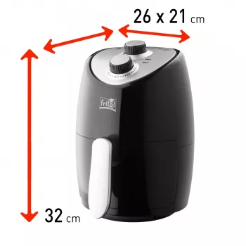 FRITEL Starter My SnackTastic 4202 Freidora de aire 1kW plata/negro