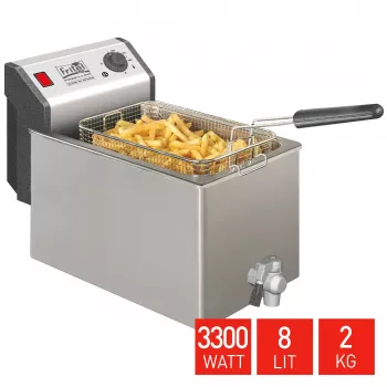 FRITEL TURBO SF Freidora 8 litros 3,3 kW acero inoxidable