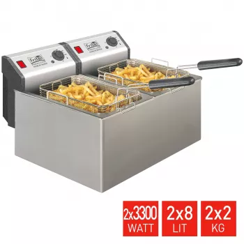 FRITEL Professional Freidora 16 litros 6,6 kW acero inoxidable