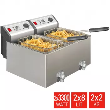 FRITEL TURBO SF Freidora 16 litros 6,6 kW acero inoxidable