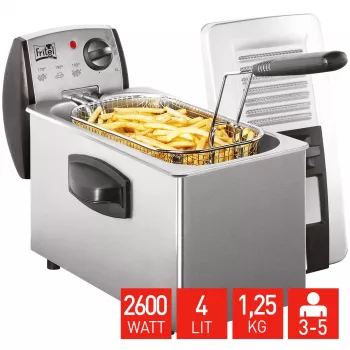 FRITEL Starter freidora 4 litros 2,6 kW gris