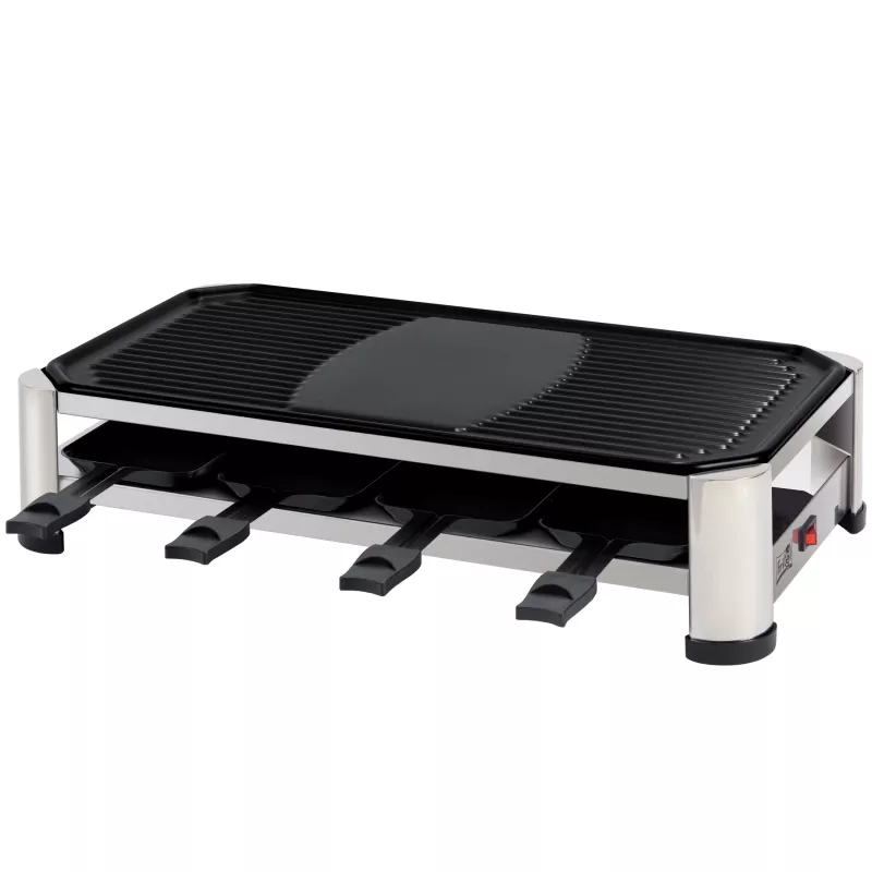 FRITEL RG 2170 parrilla raclette acero inoxidable cromo/negro 1200 W 8 personas