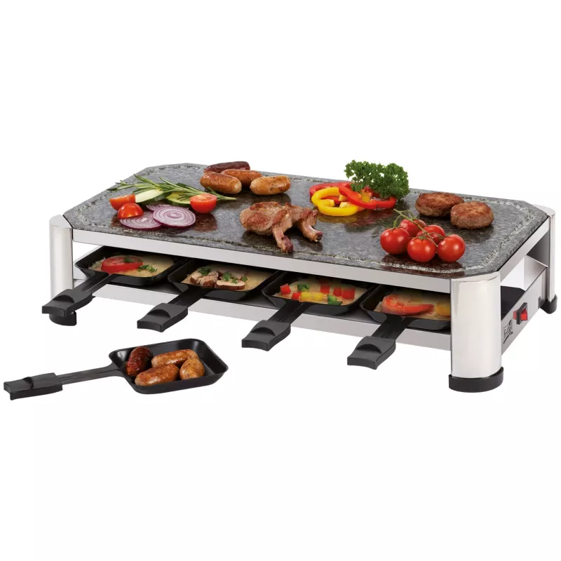FRITEL SG 2180 raclette acero inoxidable/cromo negro