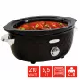 FRITEL Family olla de cocción lenta 5.5 litros 210W negro/cromo