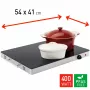 FRITEL Family WT 2478 calientaplatos 400W negro/acero inoxidable