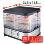 FRITEL Family deshidratador de alimentos 250W plata/gris