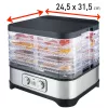FRITEL Family deshidratador de alimentos 250W plata/gris